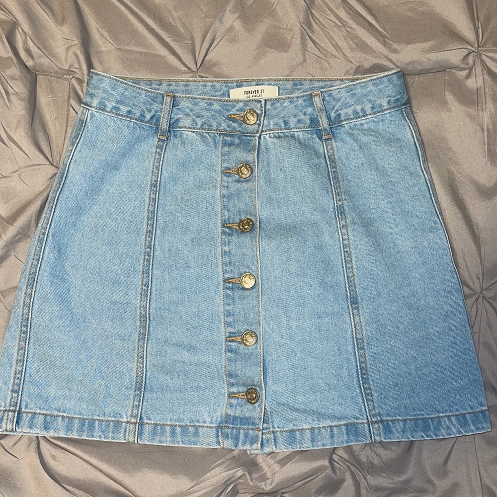 Forever 21 Jean Skirt - Light Jean